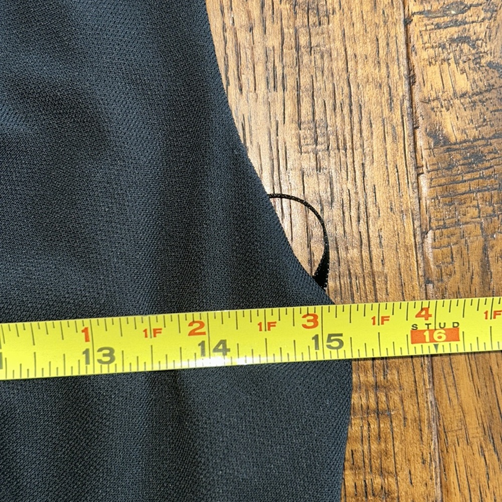 LOFT: Black V-Neck Midi Dress: Size 4 - Picture 8 of 9